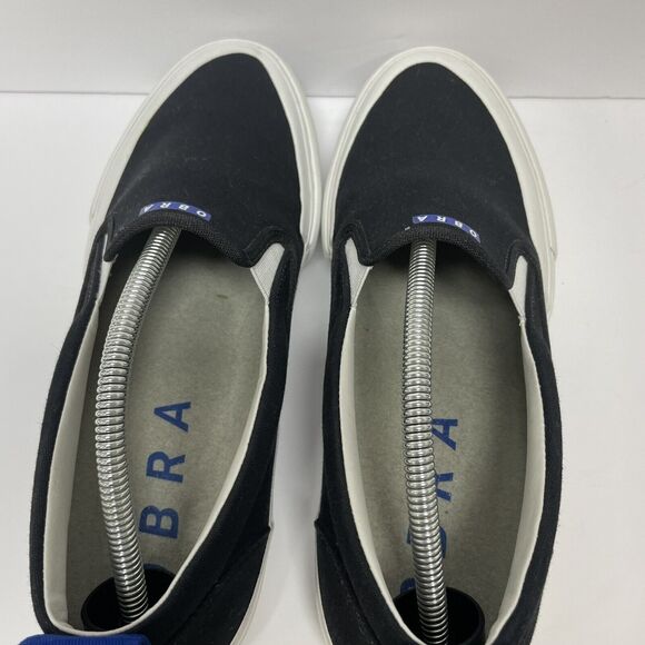 OBRA Mens 240 Black Canvas Sneakers Size 11 Vulcanized Footwear Casual Shoe - Picture 6 of 9